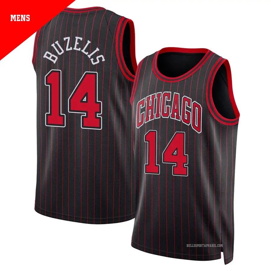 ジャージ CHICAGO BULLS SWINGMAN ROAD JERSEY 14 Men's Matas Buzelis Chicago Bulls 2024/25 Swingman Black