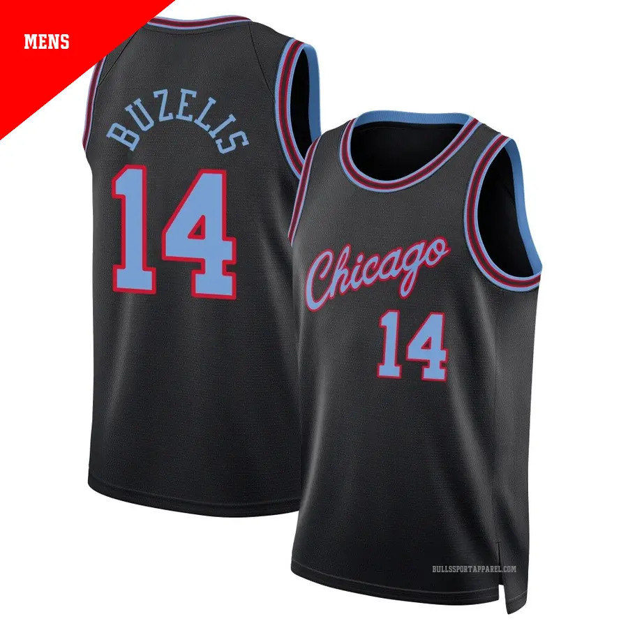 14 Men's Matas Buzelis Chicago Bulls 2025/26 Swingman Black City