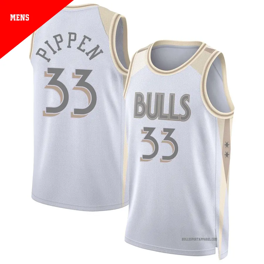 33 Men's Scottie Pippen Chicago Bulls 2024/25 Swingman White City