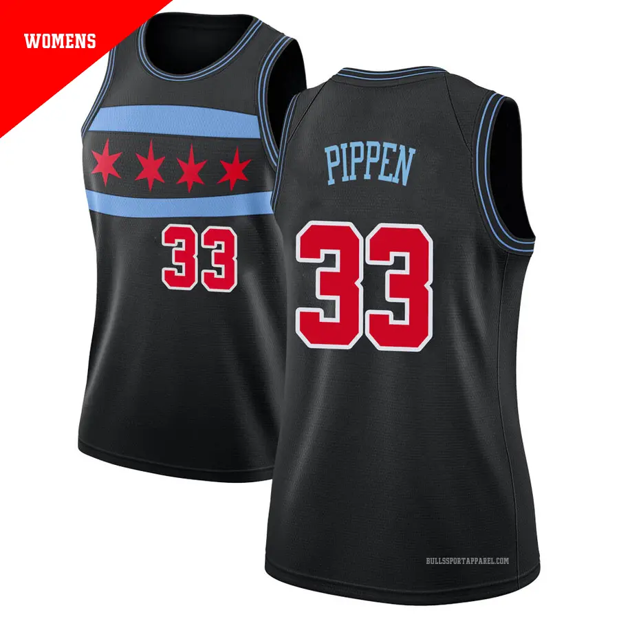 33 Women's Scottie Pippen Chicago Bulls 2018/19 Swingman Black