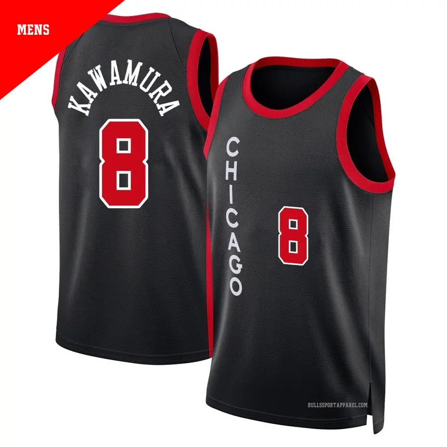 8 Men's Yuki Kawamura Chicago Bulls 2018/19 Swingman Black
