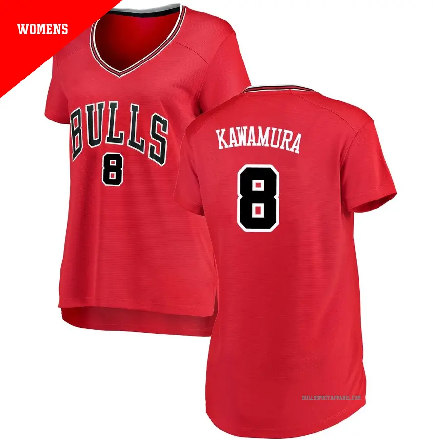 ウェア NIKE Jordan Chicago Bulls KAWAMURA 8 8 Women's Yuki Kawamura Chicago Bulls Red Swingman Jersey Icon Edition