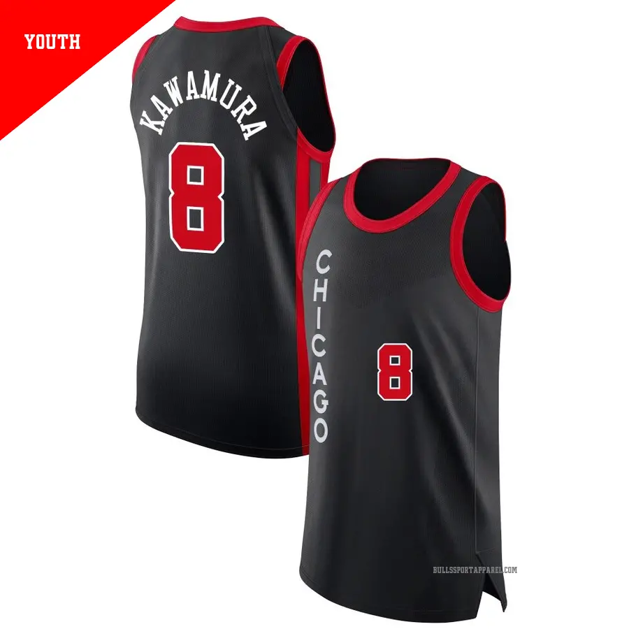 8 Men's Yuki Kawamura Chicago Bulls 2018/19 Swingman Black