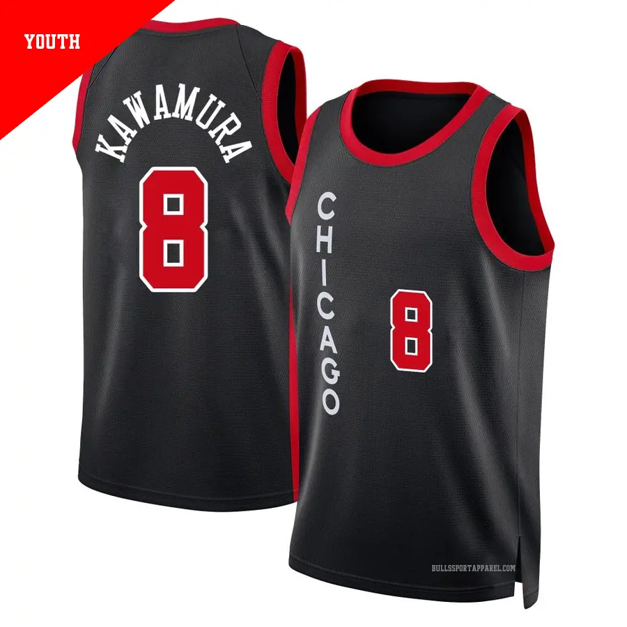 8 Men's Yuki Kawamura Chicago Bulls 2018/19 Swingman Black