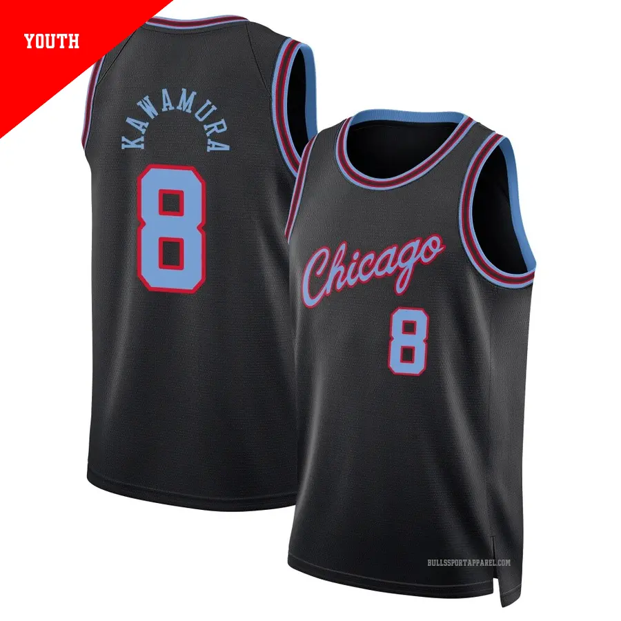 8 Men's Yuki Kawamura Chicago Bulls 2018/19 Swingman Black